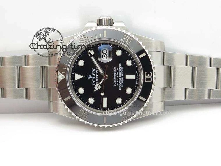 0103 Colorful Submariner 116610 LN Black Ceramic JF 1:1 Best Edition On SS Bracelet A2836 V 3977